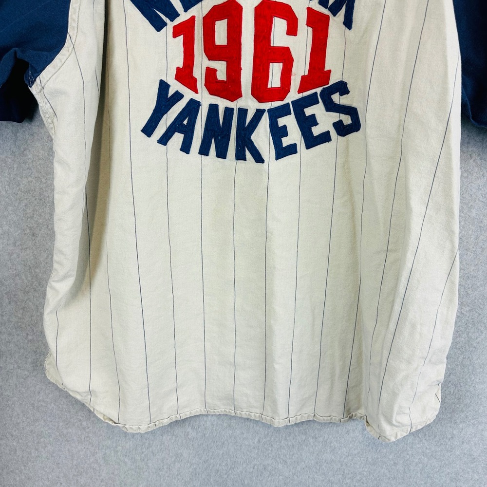 Cooperstone Collection Mirage XXL NYC Yankees Button Up Jersey Shirt 1961 - Picture 8 of 13